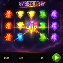 Bull24 - Starburst Slot - Kleurrijke edelstenen en respins